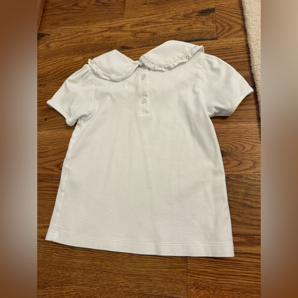 Lila and Hayes Pima Cotton White Girls Shirt with Peter Pan Collar size 6 - Picture 5 of 8